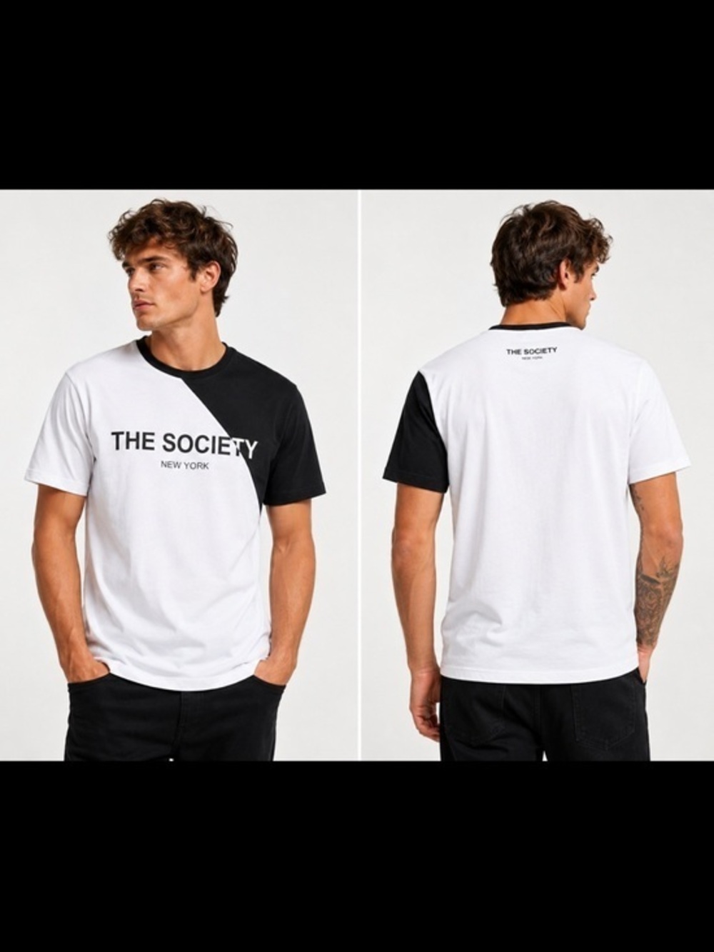 New The Society Management New York Elite World Group Casual Graphic Tshirt
